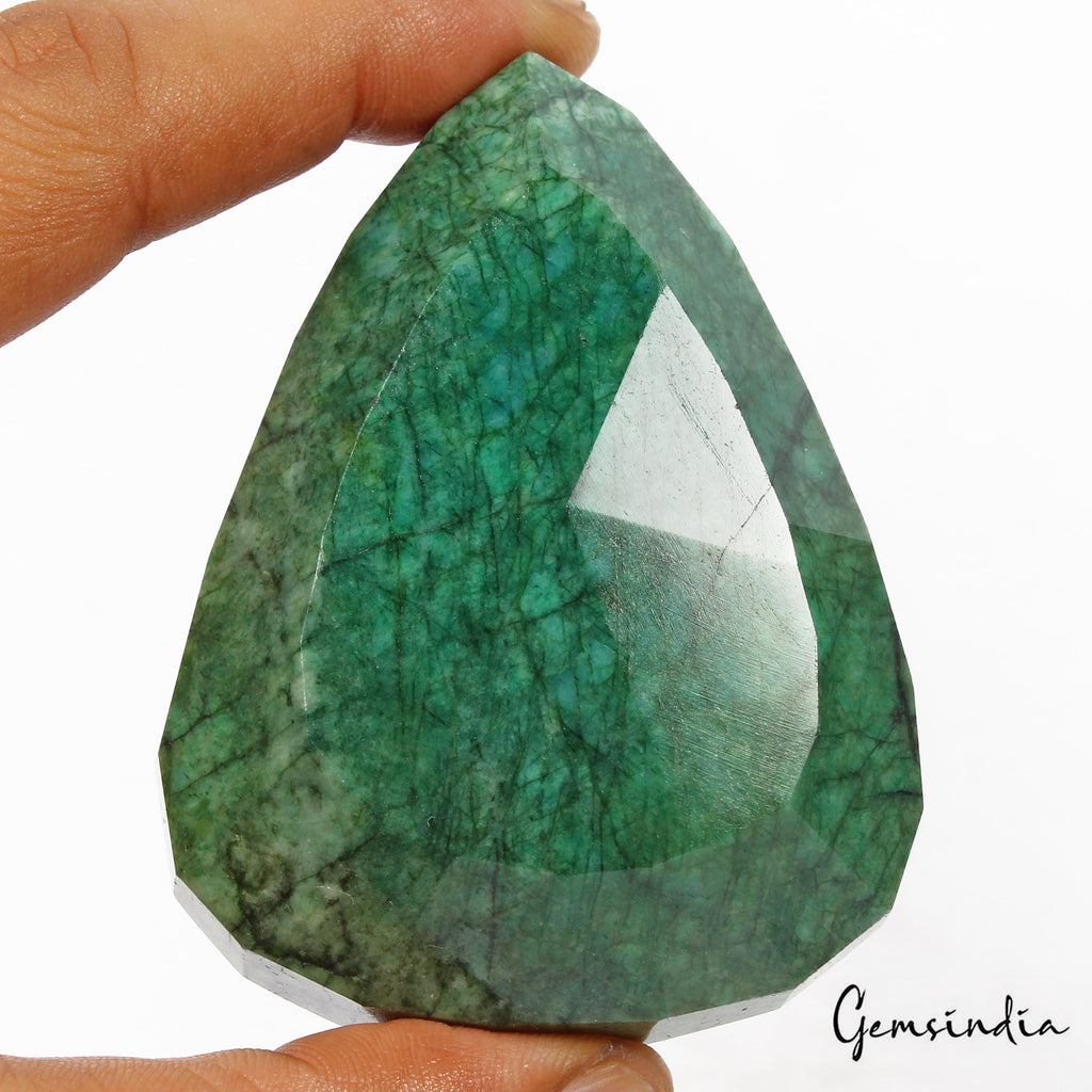 900 Cts Natural Brazilian Green Emerald Pear Faceted Huge Loose Earth Mined Gem