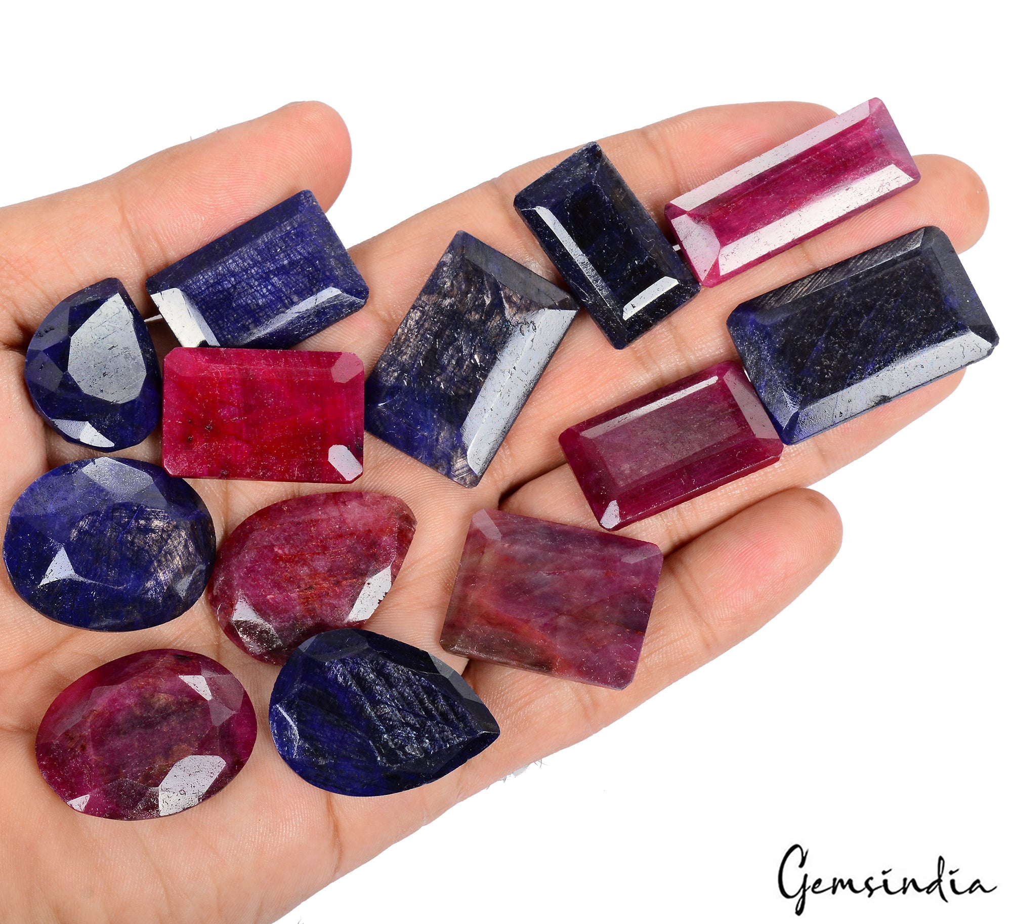 Ruby Lot, Loose Gemstone, Red — 13 Pieces, 26mm to 34mm, 600 Ct, Madagascar