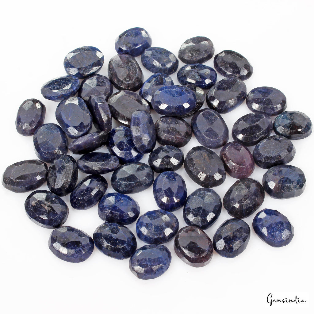 800 Cts/48 Pcs Natural African Blue Sapphire Oval Cut Loose Wholesale Gems Lot