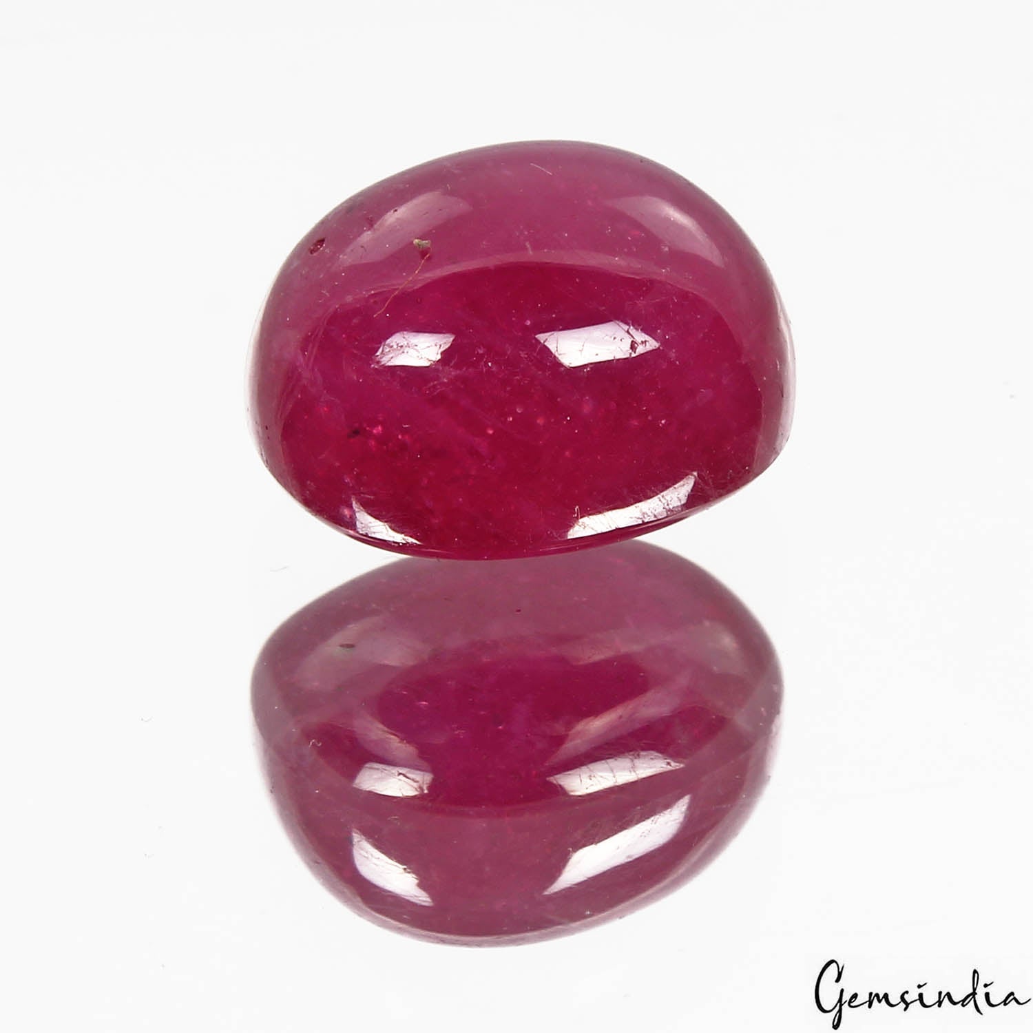 Certified 21.50 Ct Natural Eye Catching Rich Red Ruby Oval Cab Rare Gem For Ring