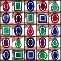 Natural 3860 Ct/25 Pcs Ruby Emerald & Sapphire Mix Shape Loose Gemstones 28-48mm