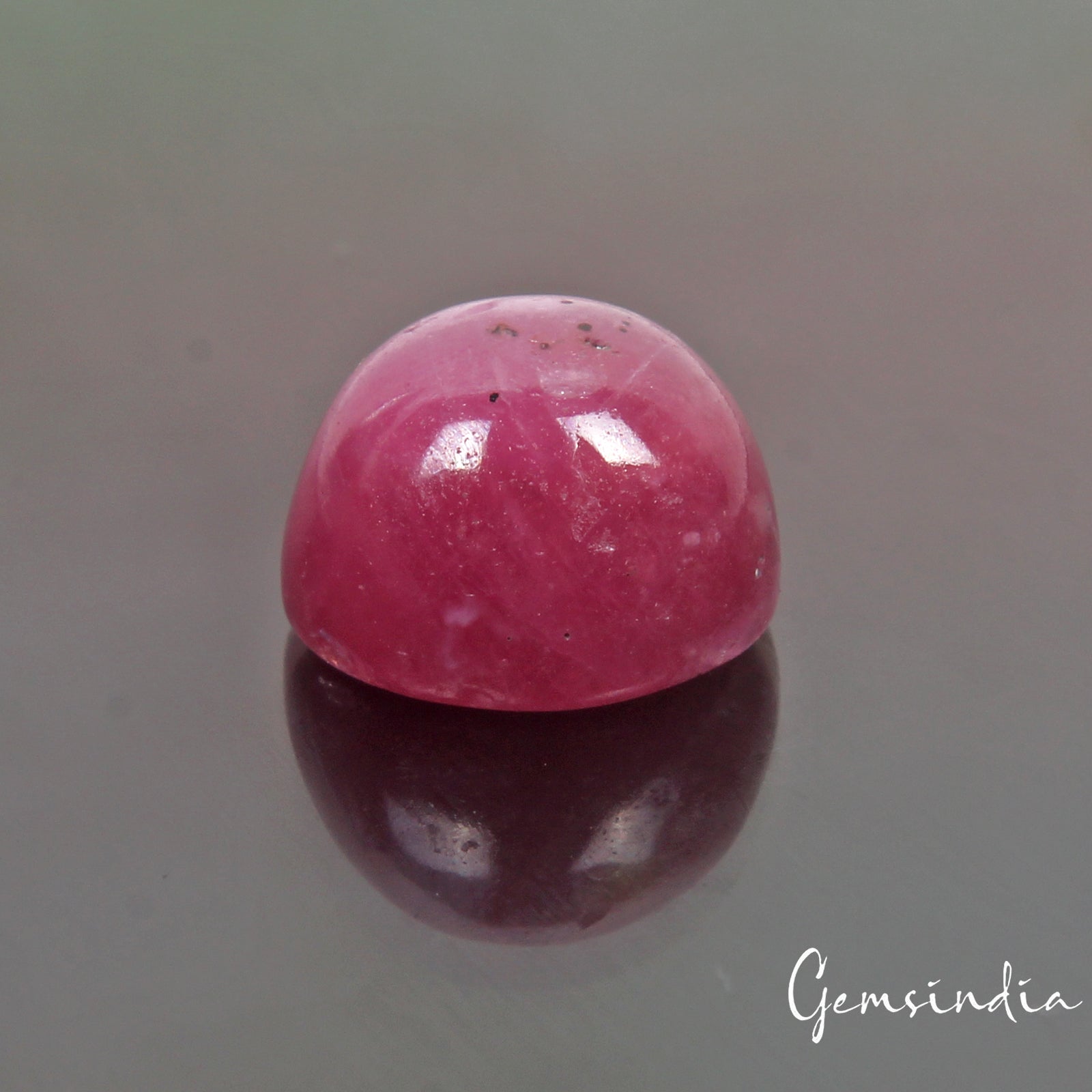 Certified 14.70 Cts Natural Pink Star Ruby Round Cab Rare Loose Gem For Ring-RH