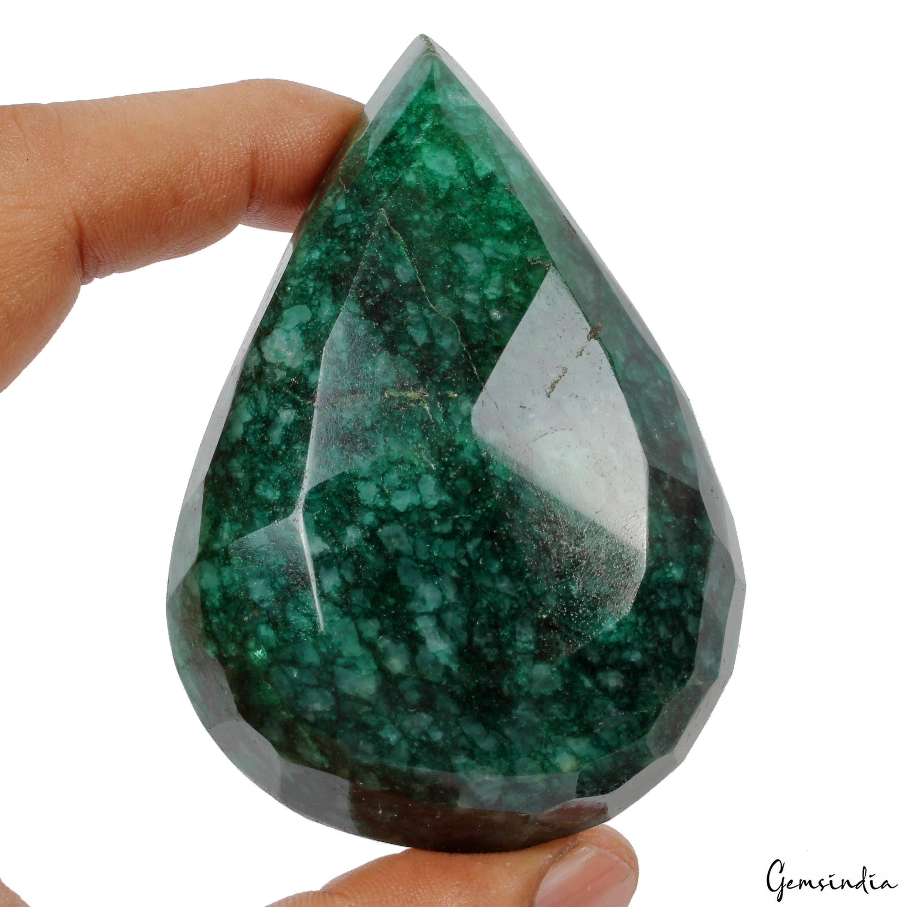 760 Ct Natural Green Brazilian Emerald Pear Faceted Earth Mined Museum Size Gems