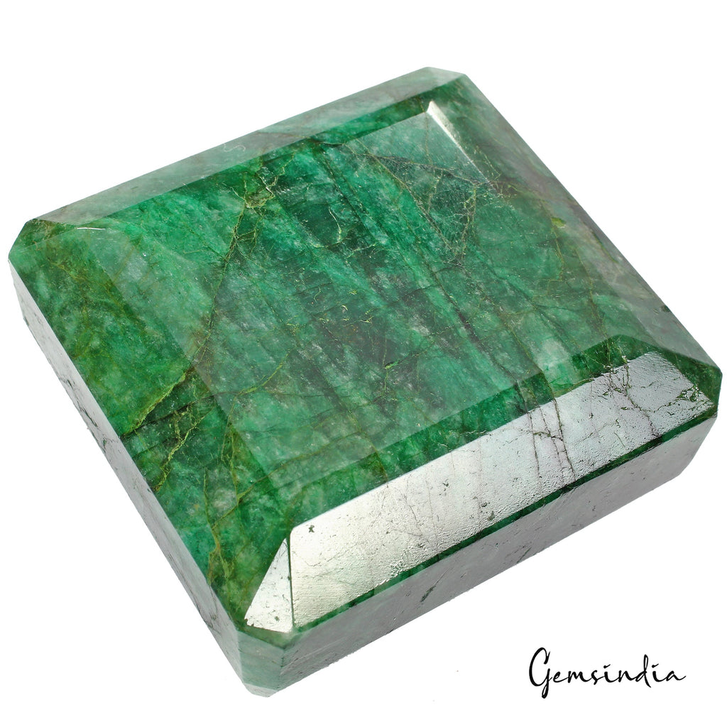 2420 Cts Natural Brazilian Green Emerald Octagon Cut Earth Mined Loose Huge Gems