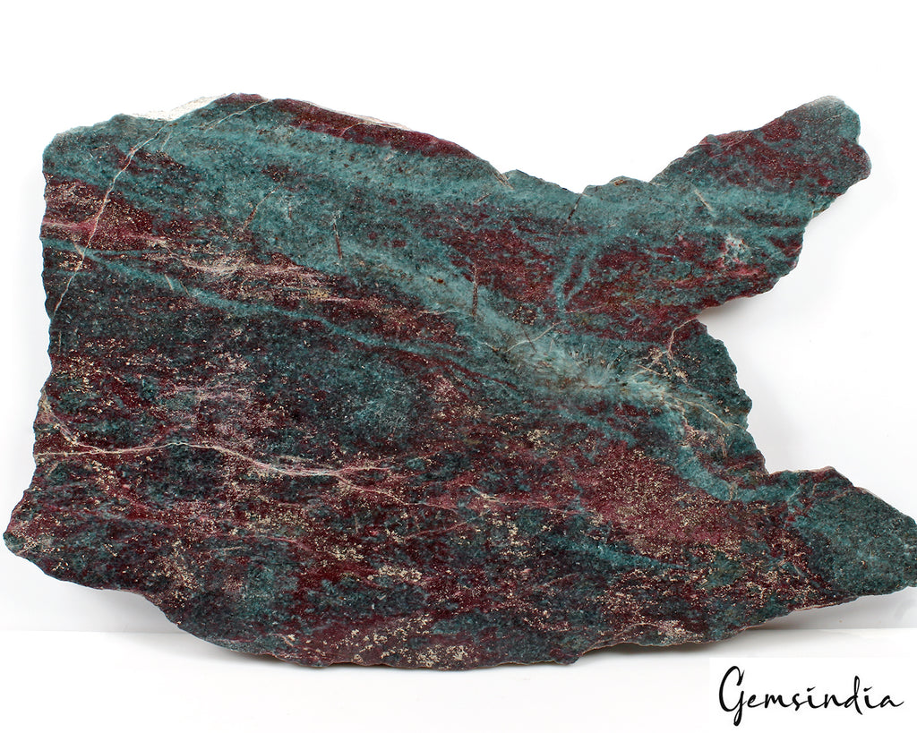 Ruby Kyanite Rough Specimen, Untreated, Red Green Blue Mix — 18.5x11.2x1.5 Inch, 7.3 Kg (36500 Ct), Madagascar