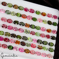 Certified 49 Cts Natural Multi Color Tourmaline Oval Cut Loose Unheated Gems Lot