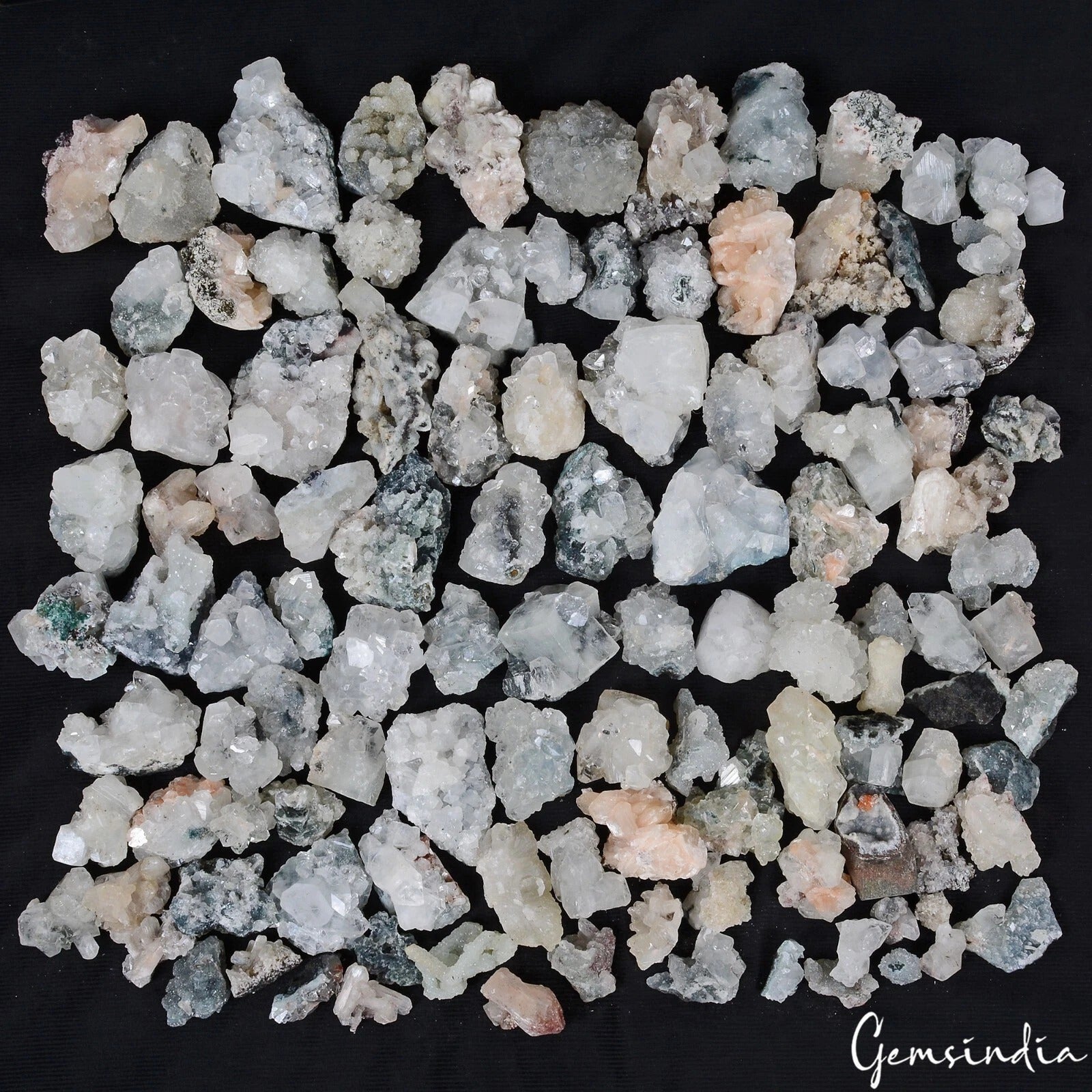5 Kilo Druzy Apophyllite Cluster Rough Crsytal Healing Mineral Gemstones ~114 Pc