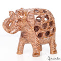 Soapstone Elephant Figurine — 94x78x45mm, 1170 Ct