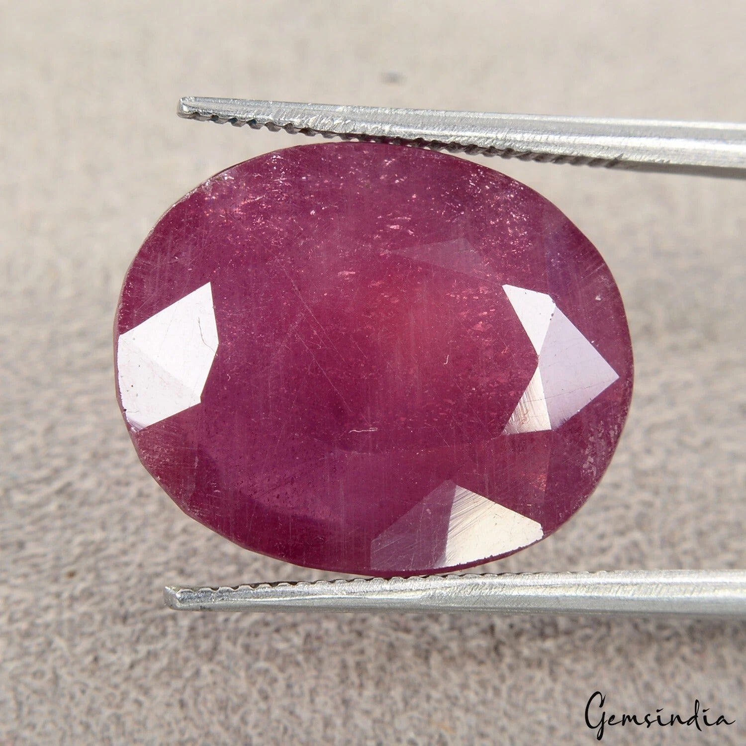 Certified 17 Cts Natural Mozambique Heated Red Ruby Oval Cut Loose Gem For Ring