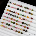 25.00Ct/94 Pc Natural Untreated Multi-Color Tourmaline 5x4mm Pear Cut Loose Gems