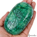 Emerald Carving, Color Enhanced — 111x67x42 mm, 3070 Ct, Brazil