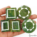 1500 Cts/5 Pcs Natural Brazilian Green Emerald Mix Cut Wholesale Loose Gems Lot