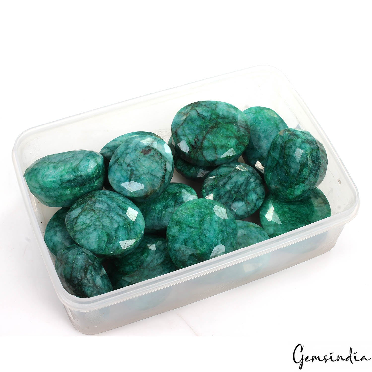 1.96 kilo/16Pcs Natural Colombian Blue Green Emerald Oval Cut Wholesale Gems Lot