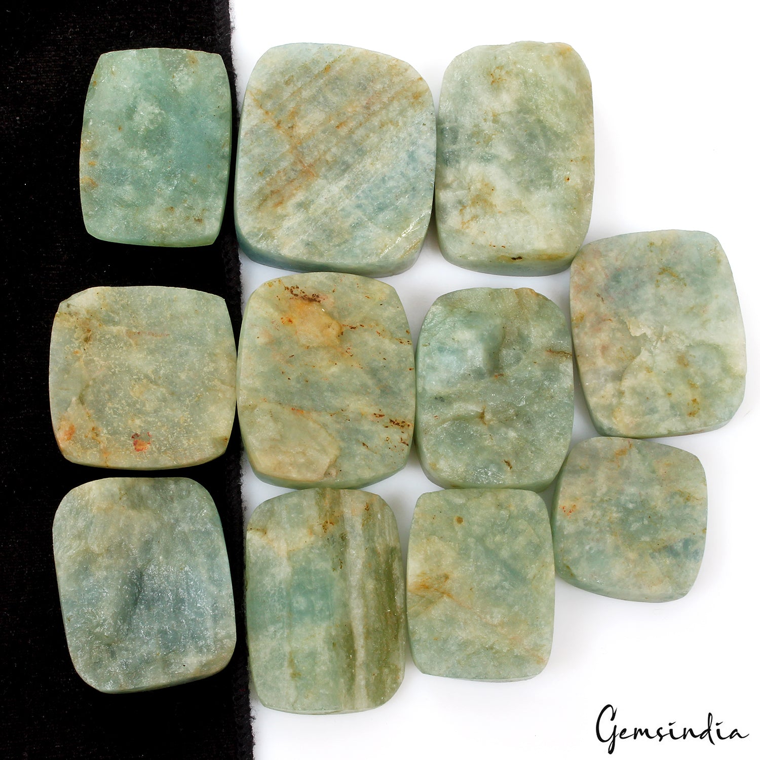 Aquamarine Lot, Rough, Untreated, Green — 11 Pieces, 25mm to 38mm, 900 Ct, Brazil