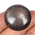 Star Sapphire Cabochon, Round Cabochon, Untreated — 27 x 27 x 12 mm, 110.00 Ct, Madagascar
