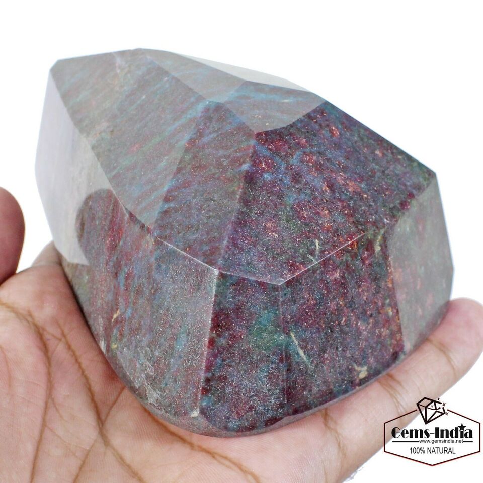 1020 Gram Natural Untreated Ruby Kyanite Pear Cut Museum Size Earth mined Gem~NM