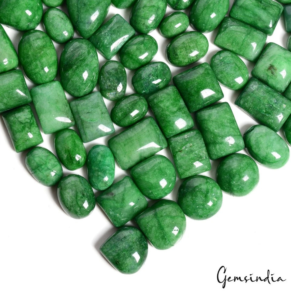 1890 Ct Natural Brazilian Green Emerald Mix Cab Loose Wholesale Gems Lot~154 Pcs
