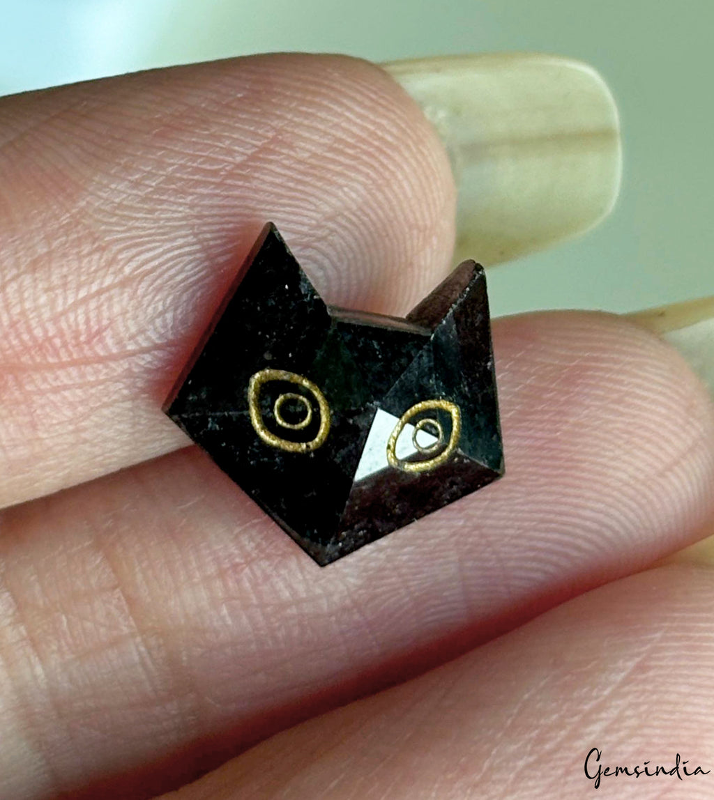 Black Diamond Loose Gemstone, Color Enhanced — 12x12x4 mm, 4.2 Ct, Tanzania