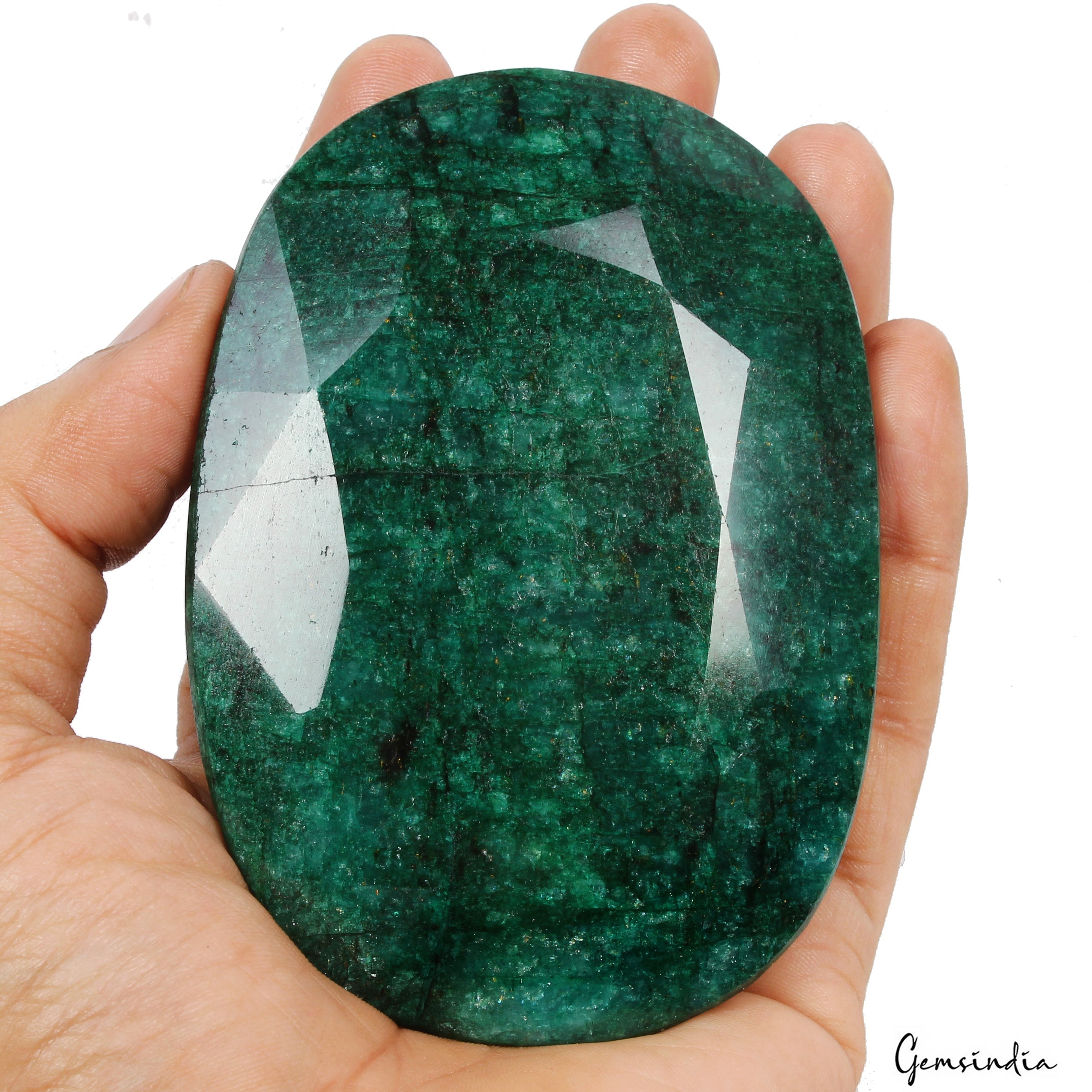 1670Ct Natural Green Emerald Oval Cut Huge Earth Mined Museum Size Brazilian Gem