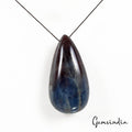 Certified 73 Cts Natural Untreated Gray Blue Sapphire Pear Drilled Briolette Gem