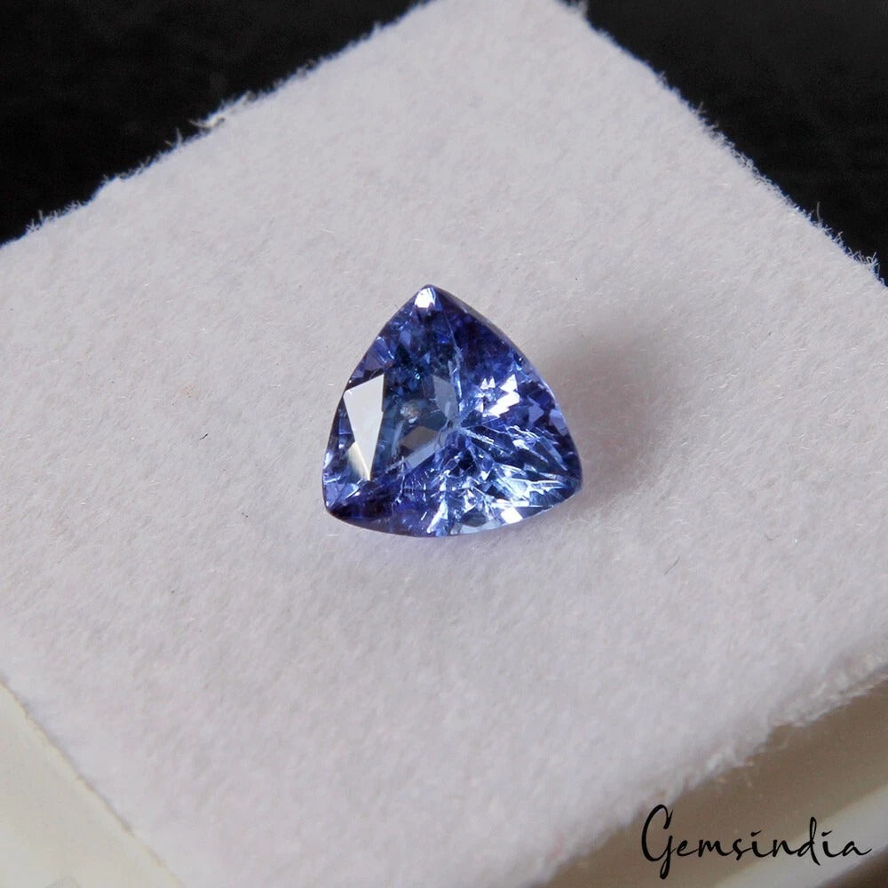 Tanzanite Loose Gemstone, Untreated, Blue — 6x6x4 mm, 0.80 Ct, Tanzania