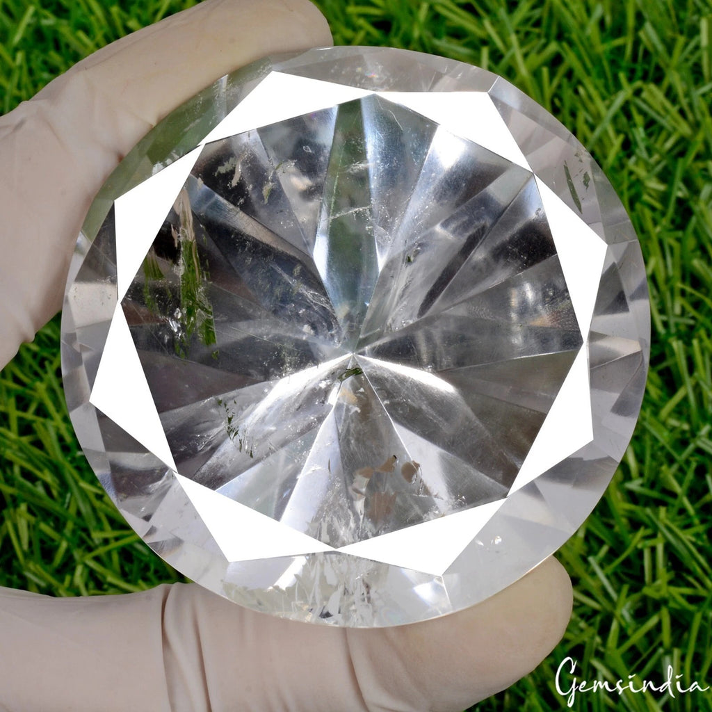 Quartz Loose Gemstone, White — 60x41 mm, 730 Ct, Brazil