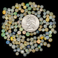 3mm-5mm Natural Ethiopian Multi Fire Opal Smooth roundel beads Gemstone~163 Pcs