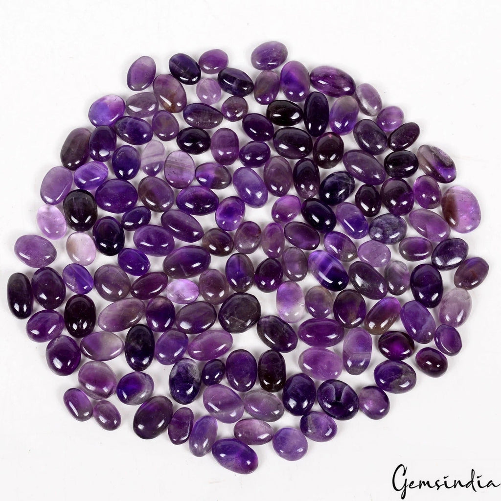 620 Cts Natural Untreated Dark Purple Amethyst Oval Cab Loose Gems for Jewelry