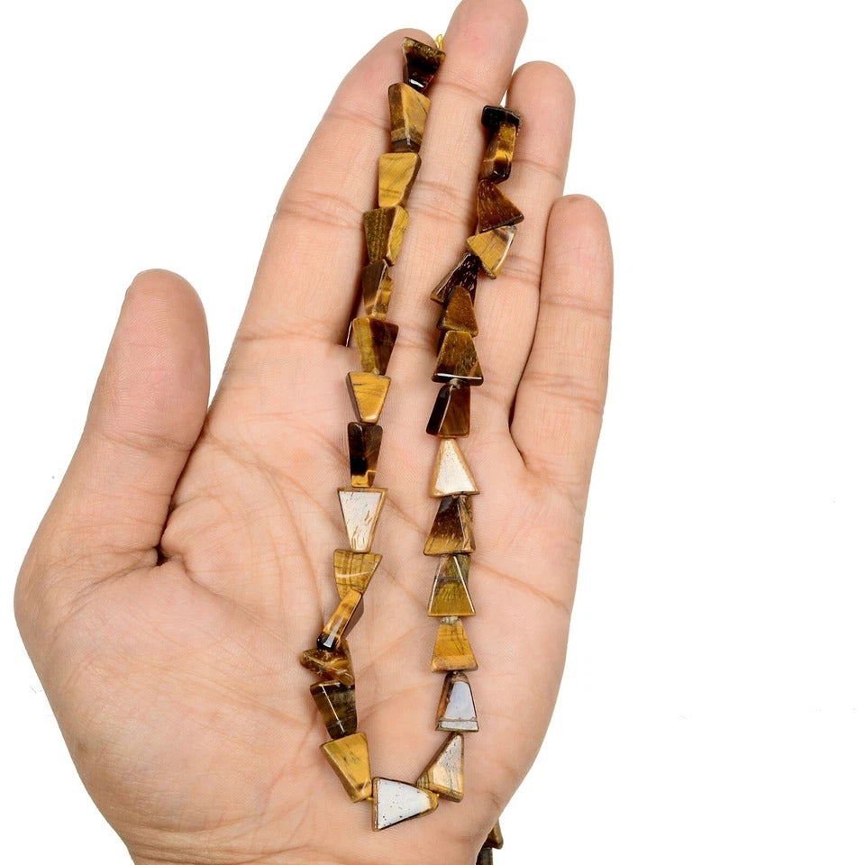 Tiger Eye Beaded Strand, Untreated — 6mm to 12mm, 2500 Ct, Madagascar