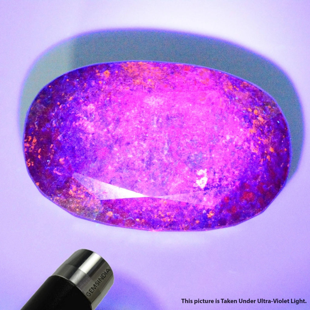 Ruby Loose Gemstone, Color Enhanced, Red — 78x49x31 mm, 1450 Ct, Madagascar