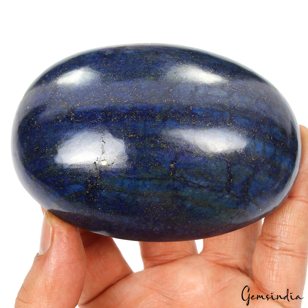 2000 Ct Natural Blue Lapis Lazuli Oval Cabochon Museum Size Gemstone 100x72x34mm