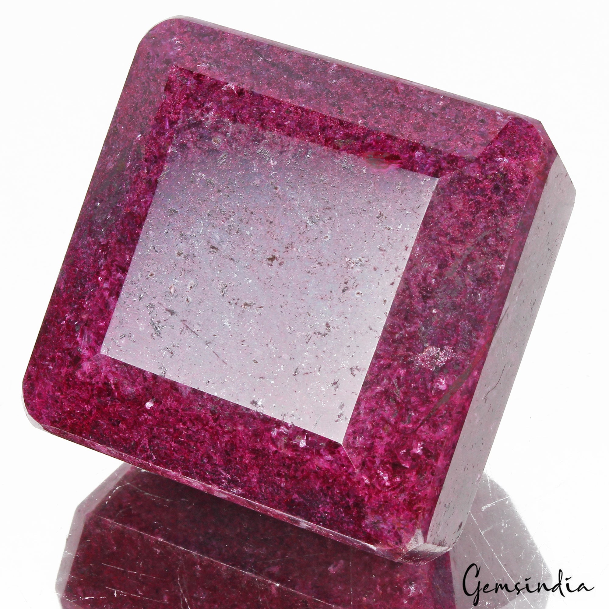 Certified 2200 Cts Natural Dark Red Ruby Octagon Cut Huge Loose Museum Sizum Siz