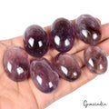 630 Ct Natural Untreated Purple Amethyst Oval Cabochon Loose Gemstone Lot 7Pcs