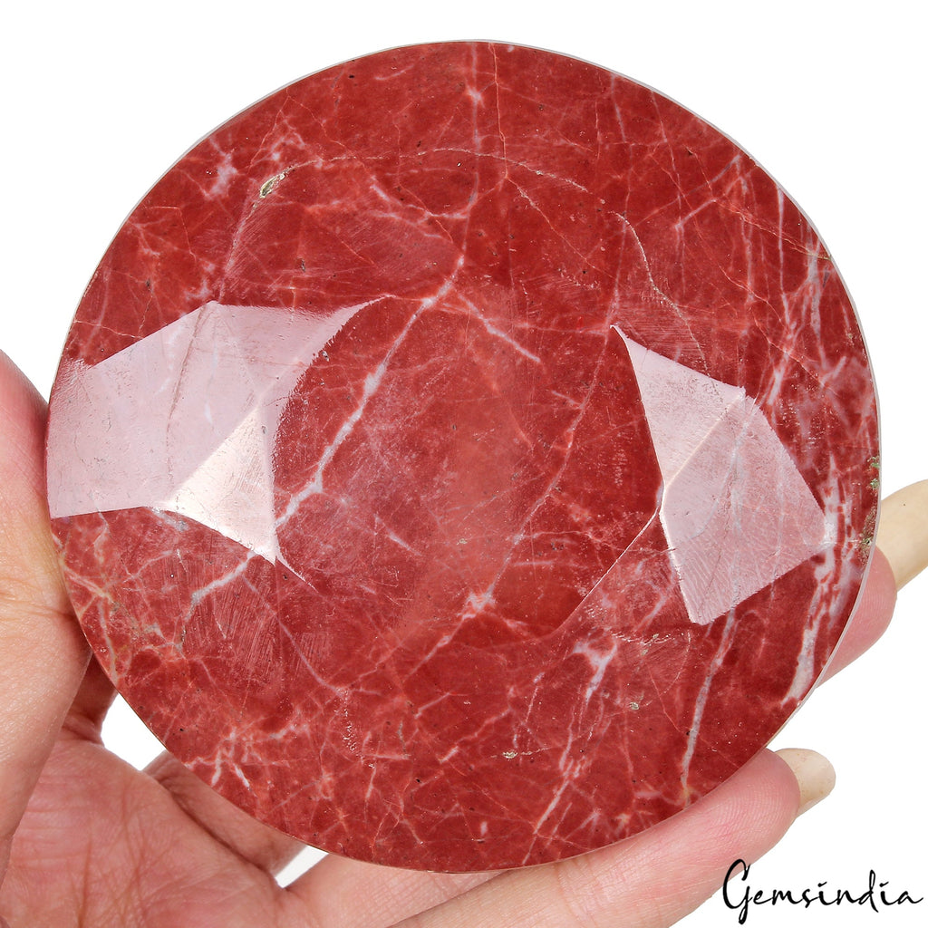 1900 Cts Natural Untreated Red Jasper Round Cut Huge Size Loose Madagascar Gem