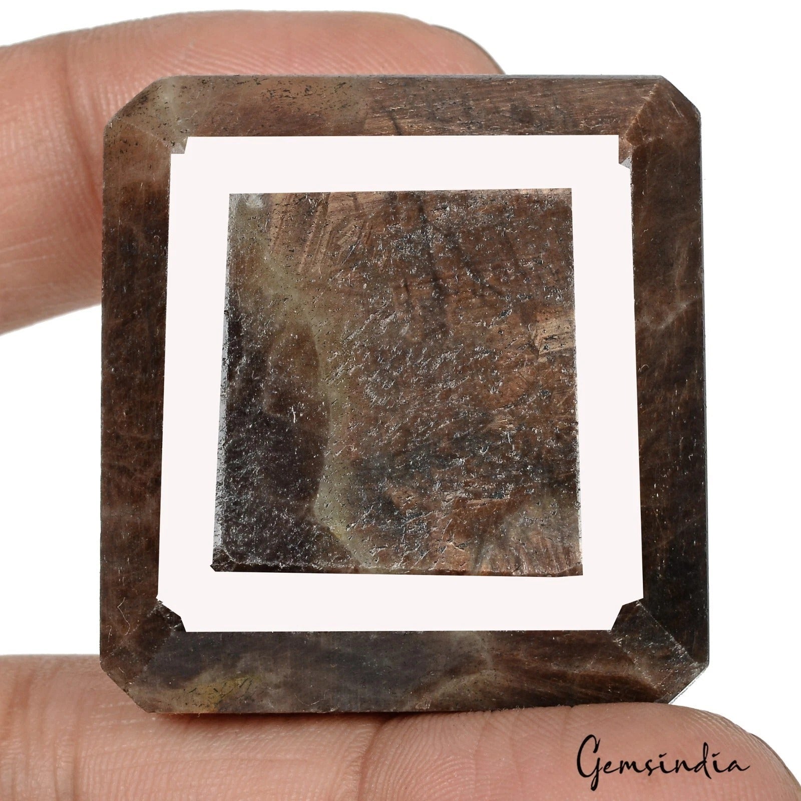 430 Ct Natural Brown Sapphire Octagon Faceted Earth Mined Certified Loose Gems