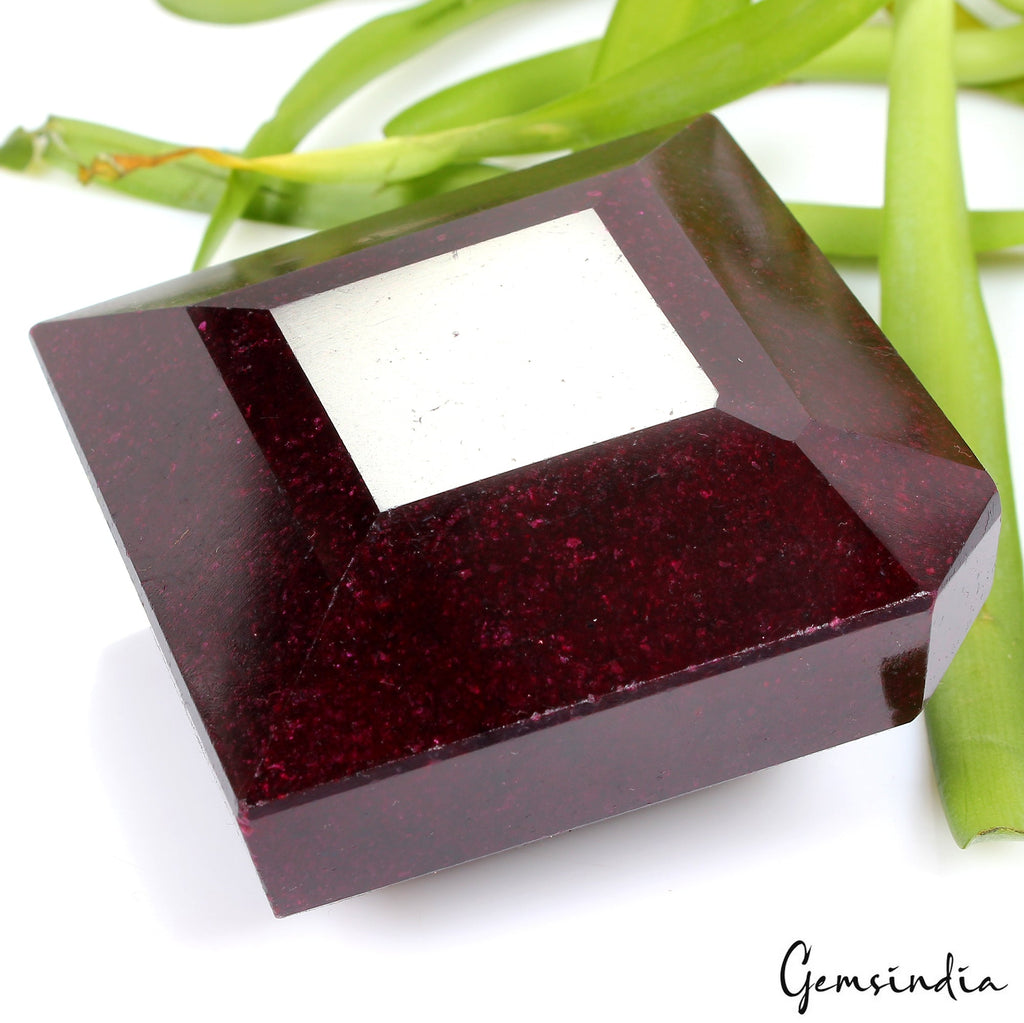 3050 Ct Natural Dark Red Ruby Faceted Cut Earth Mined Museum Size Loose Gemstone