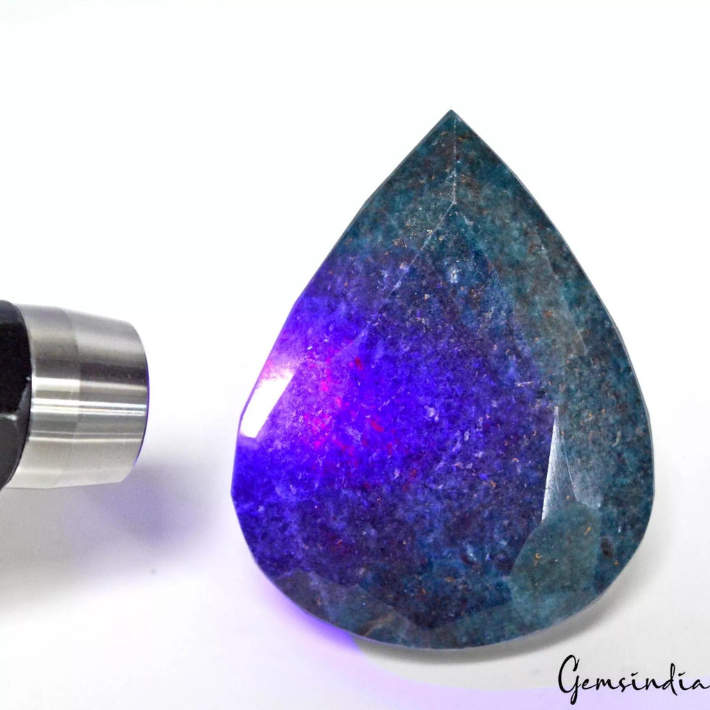 1750 Ct Natural Blue Kyanite Earth mined Pear Cut Loose Faceted Huge Gemstone