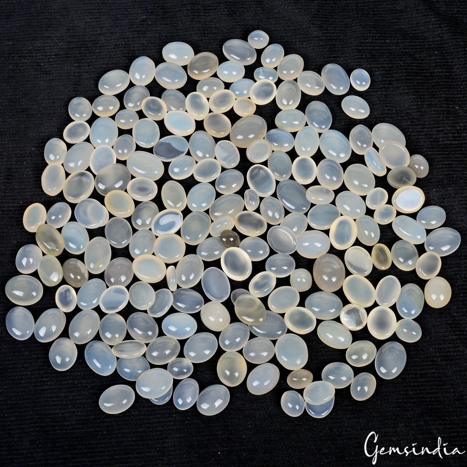 175 Pc Natural Silky Moonstone Oval Cabochon 11mm-17mm Loose Gemstones ~ 1500 Ct