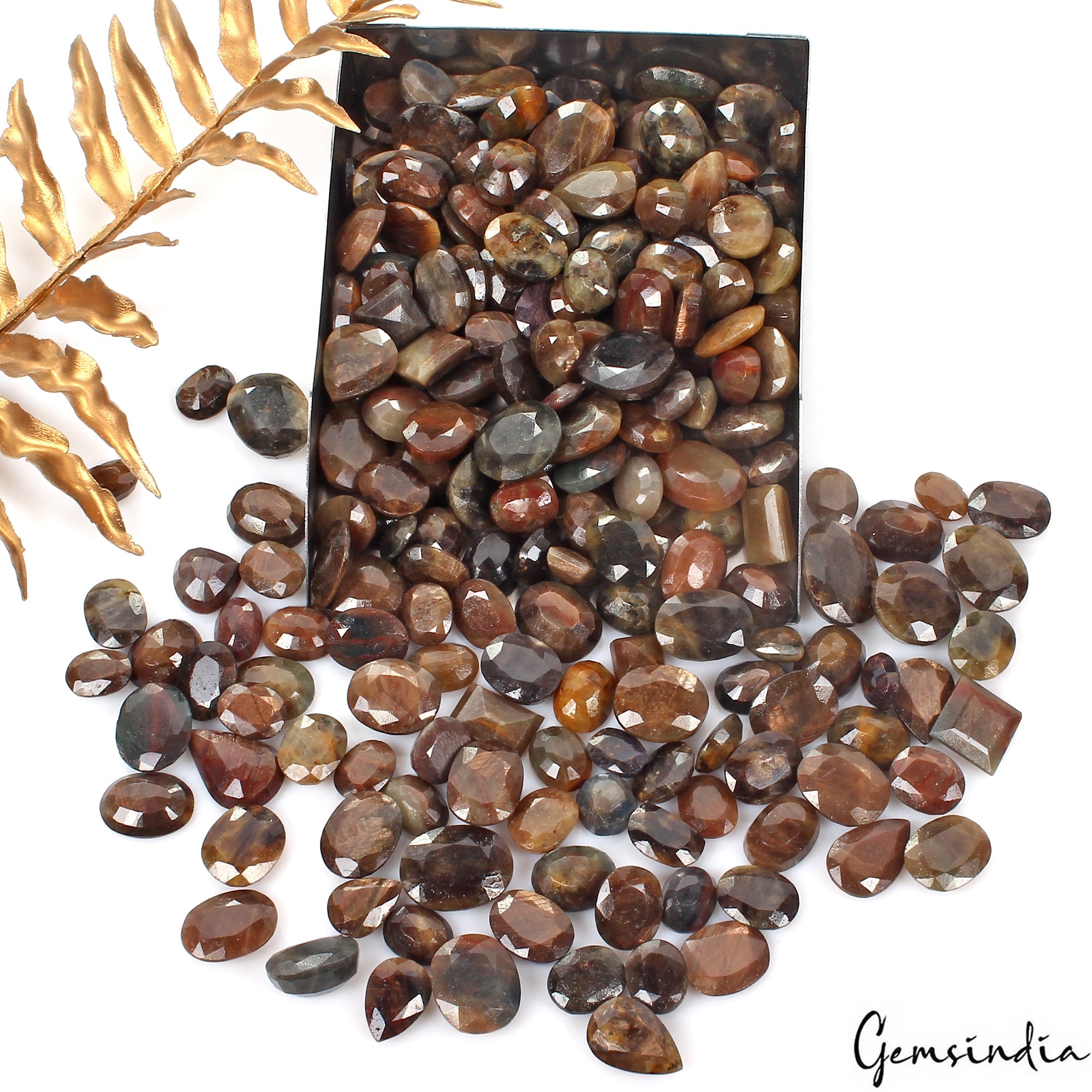 2500 Ct/240 Pc Natural Untreated Multi Color Sapphire Mix Cut 9-20mm Loose Gems