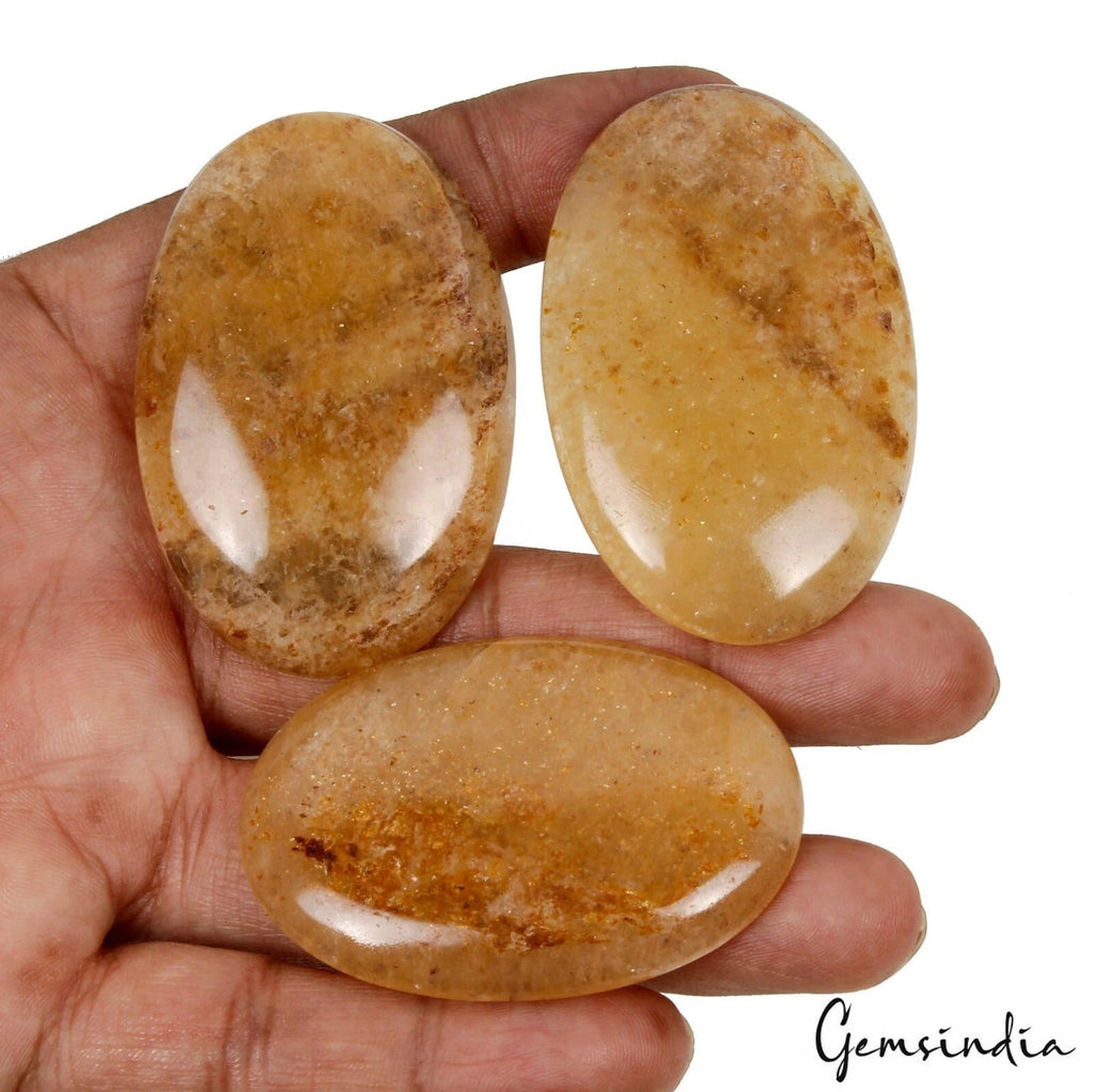 400 Cts Natural Untreated Aventurine Oval Cabochon Huge Pendant Size Gemstones