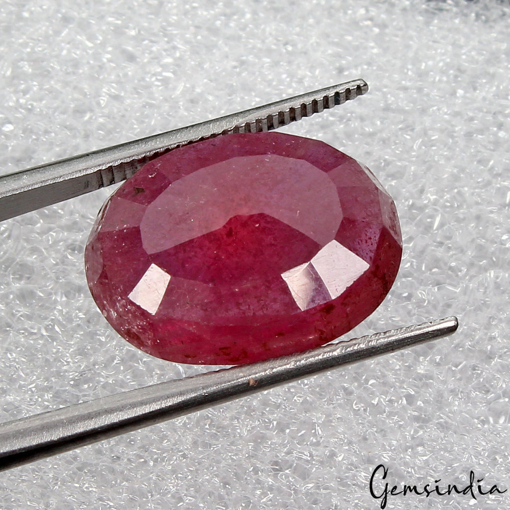 Certified 12.25 Ct Natural Mozambique Red Ruby Oval Cut Loose AAA Grade Gemstone