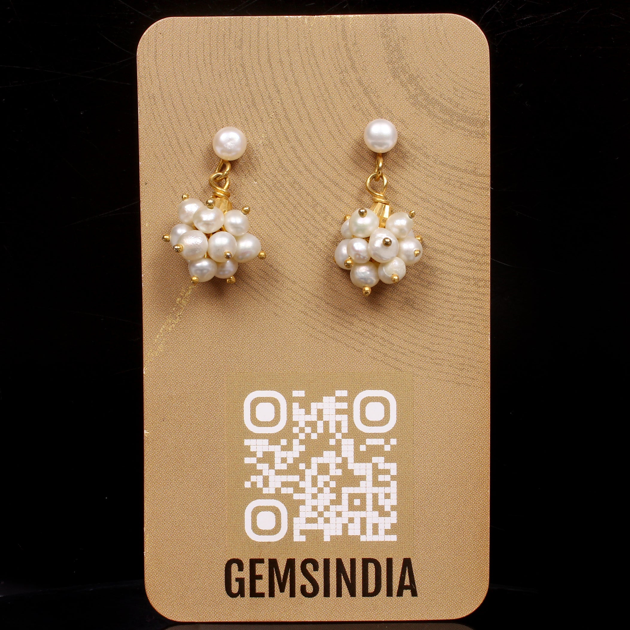 20.40 Ct 0.80 In Natural Freshwater white Pearl Drop Dangler Earrings for Women