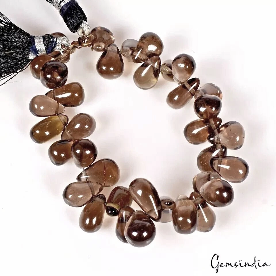 Smoky Quartz Beaded Strand — 8mm to 11mm, 95.00 Ct, Madagascar
