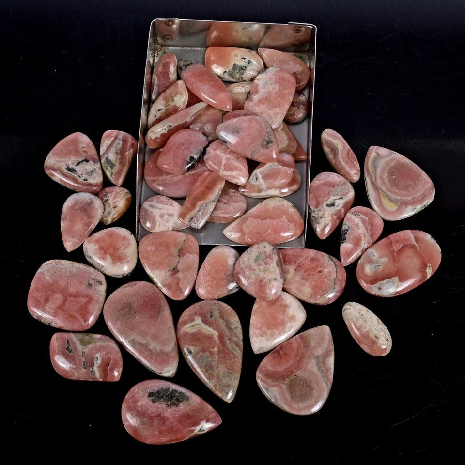 Natural Red Pink Rhodochrosite Mix Cabochon Designer Argentina Gemstones~1370 Ct