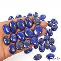 800 Cts/40 Pcs Natural Blue Gold Pyrite Lapis Lazuli Oval Cab Wholesale Gems Lot