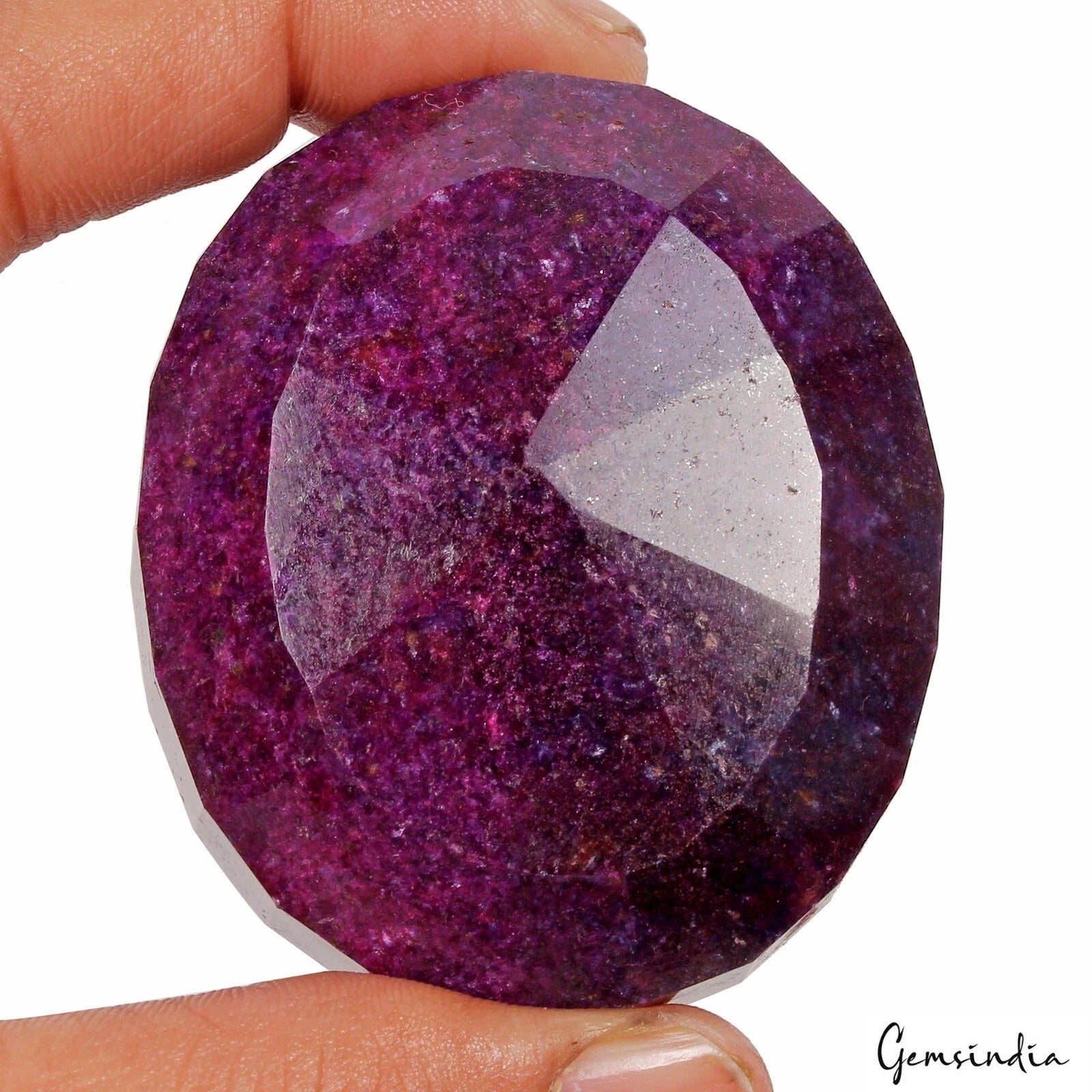 970 Ct Natural African Dark Red Ruby Oval Faceted Cut Huge Loose Earth mined Gem