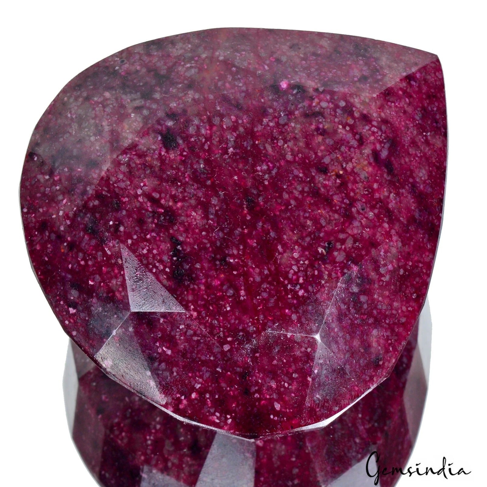 2250 Cts AAA Red Ruby Corundum Pear Cut Huge Natural Gemstone From Madagascar