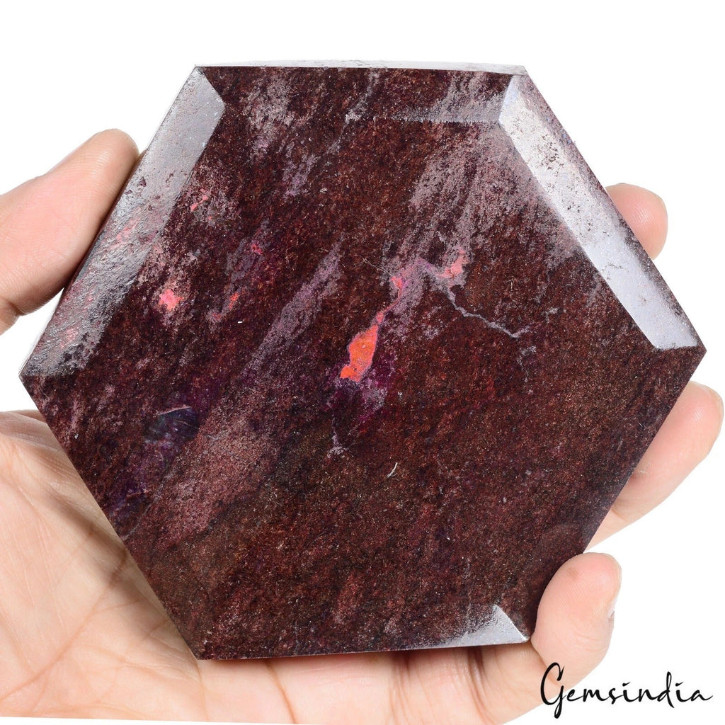Huge 3300 Ct Natural Huge Red Ruby Hexagon Cut Earth Mined Museum Size Loose Gem