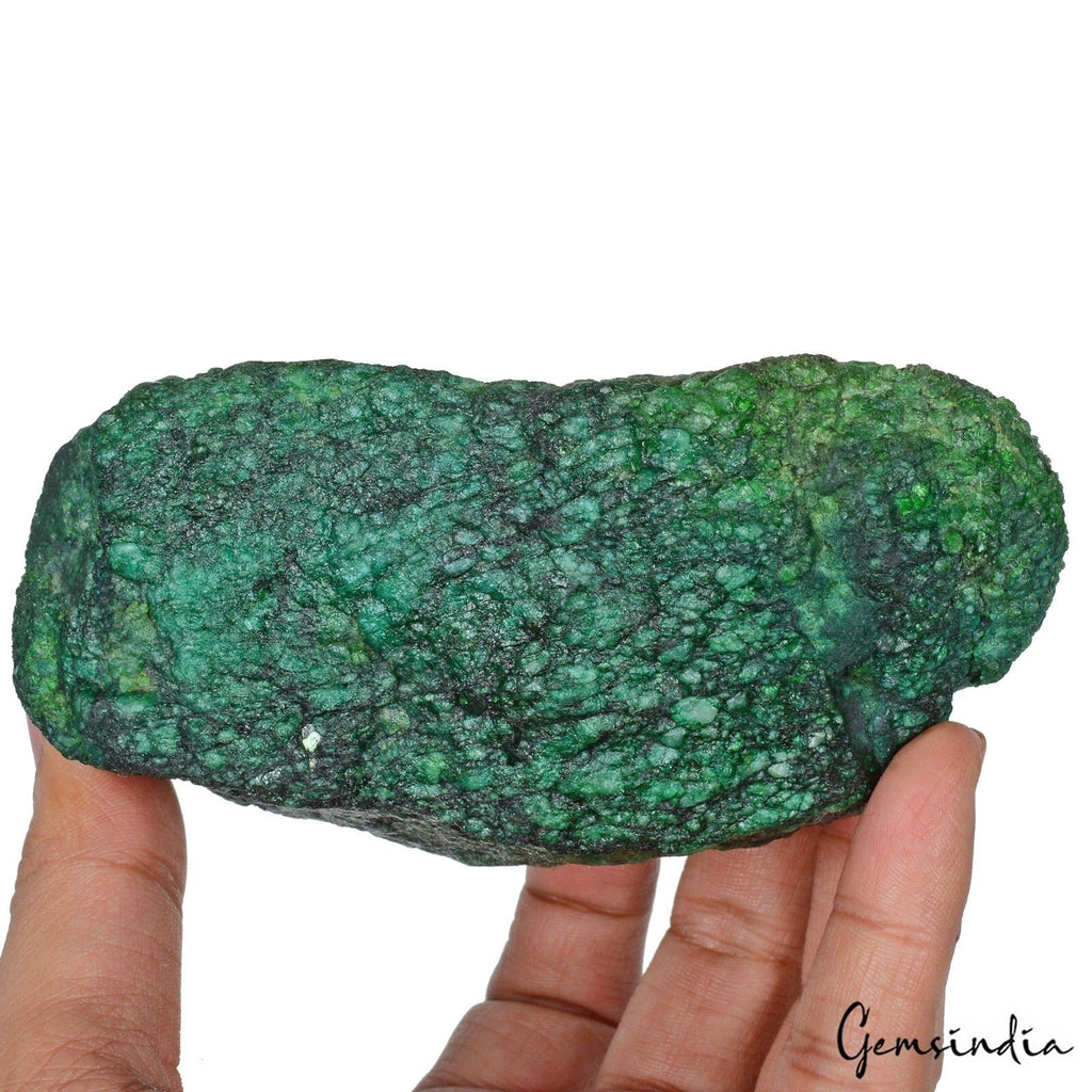 Certified Natural Green Emerald 3500 Ct Earth Mined Uncut Rough Loose Gemstone
