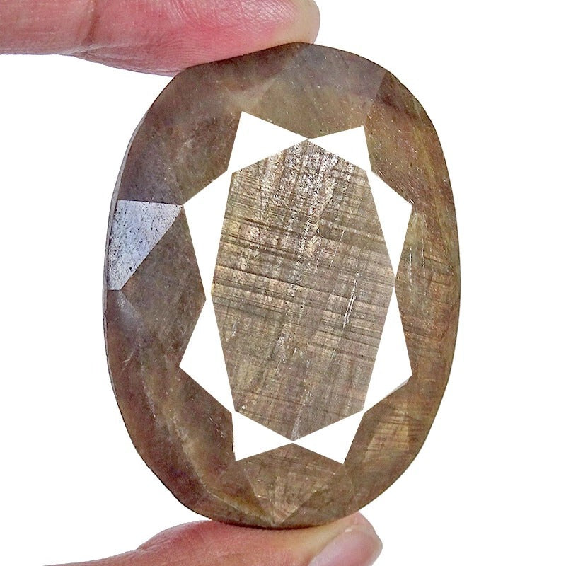 Natural Untreated Brown Sapphire Oval Cut Faceted Pendant Size Loose 440 Ct Gems